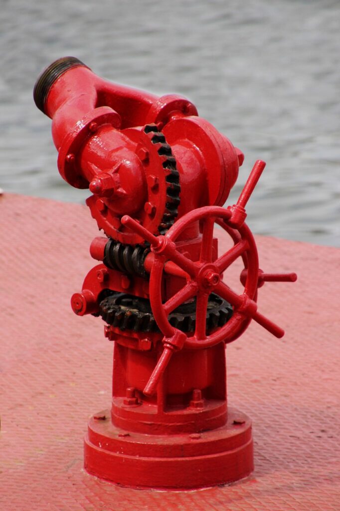 fire hydrant, red, fire